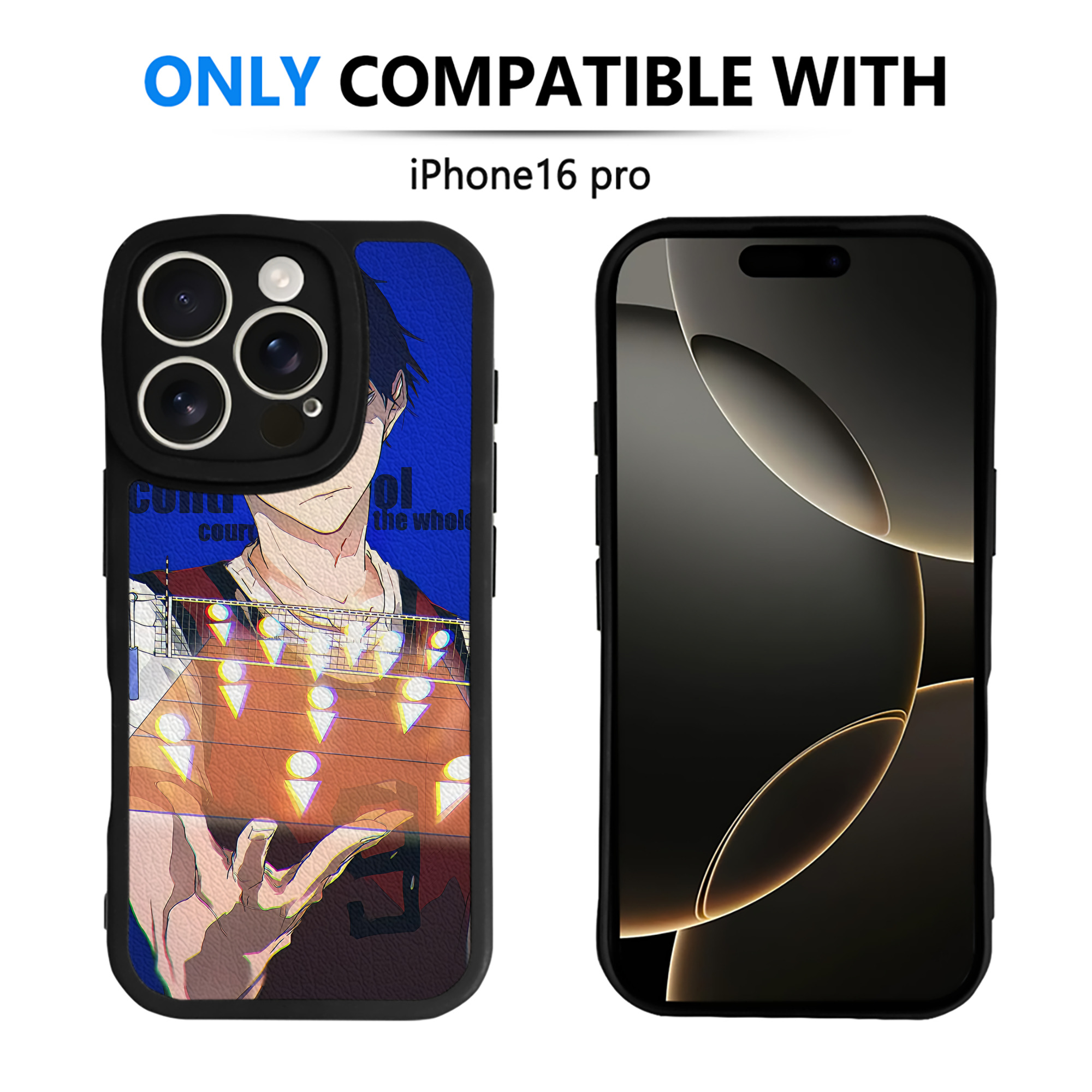 （画像用） ハイキュー!! Haikyu!! 【iPhone 16シリーズ対応】シリコンスマホケース（レザー調） 材質：シリコン